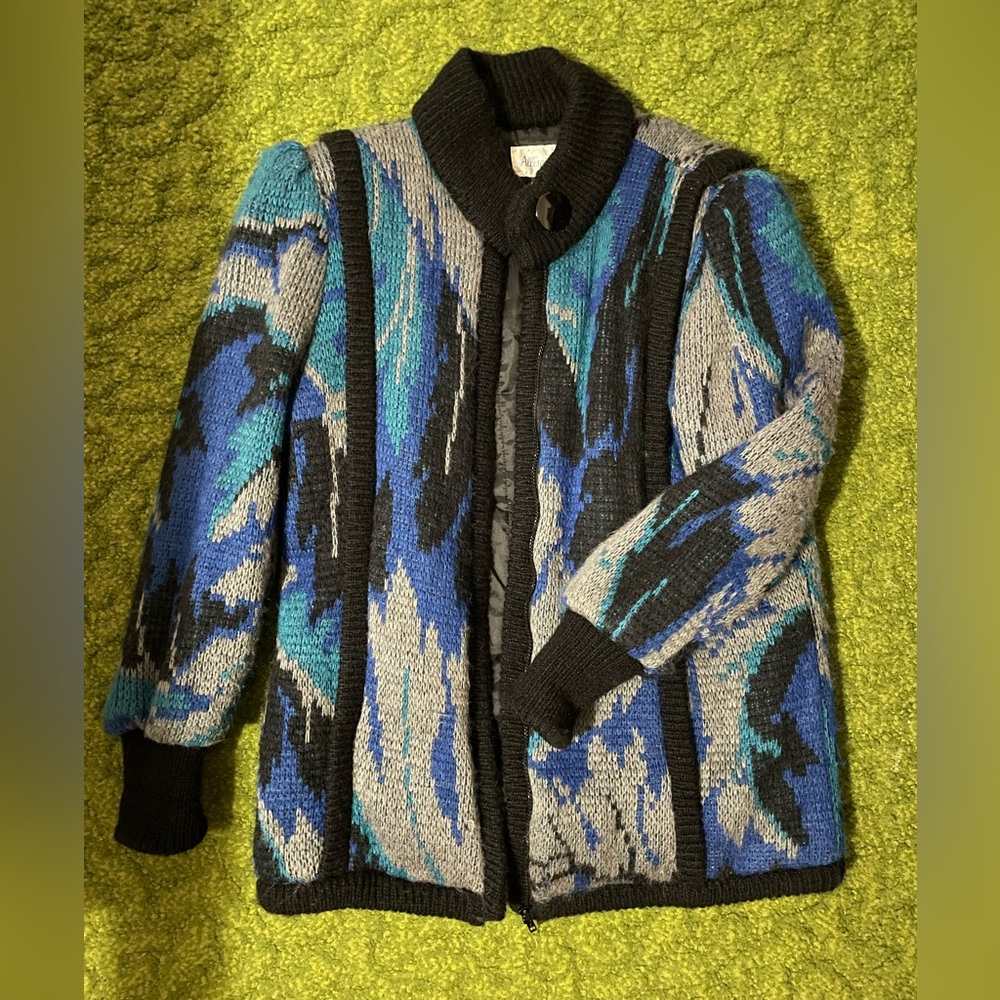 Vintage Allison Smith Knit Sweater Jacket